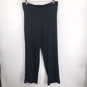 Jaggad Australia Black Yoga Roll waist Lounge Pants Athletic Women's Size Large